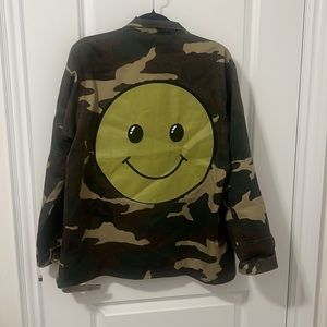 Army Jacket with Smiley Face